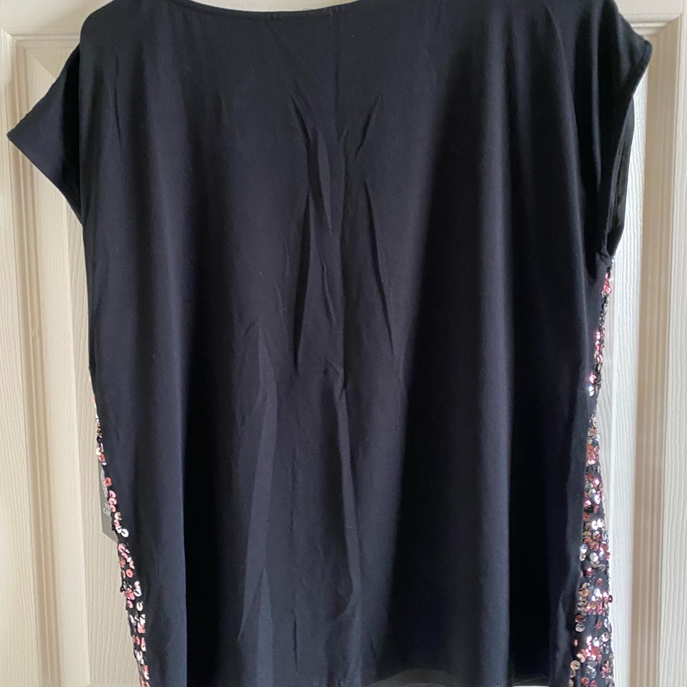 NWT Vince Camuto Women’s Sequin Knit Top Small - Picture 2 of 7
